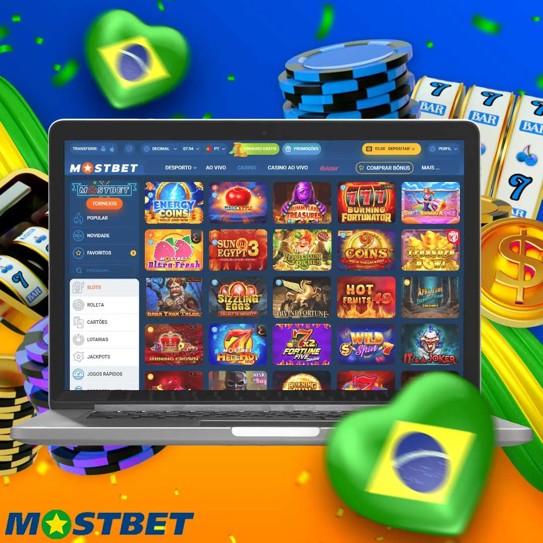 Grande seleção de slots no Casino Mostbet Brasil