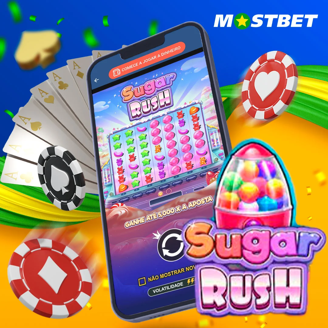 Sugar Rush na aplicação Mostbet